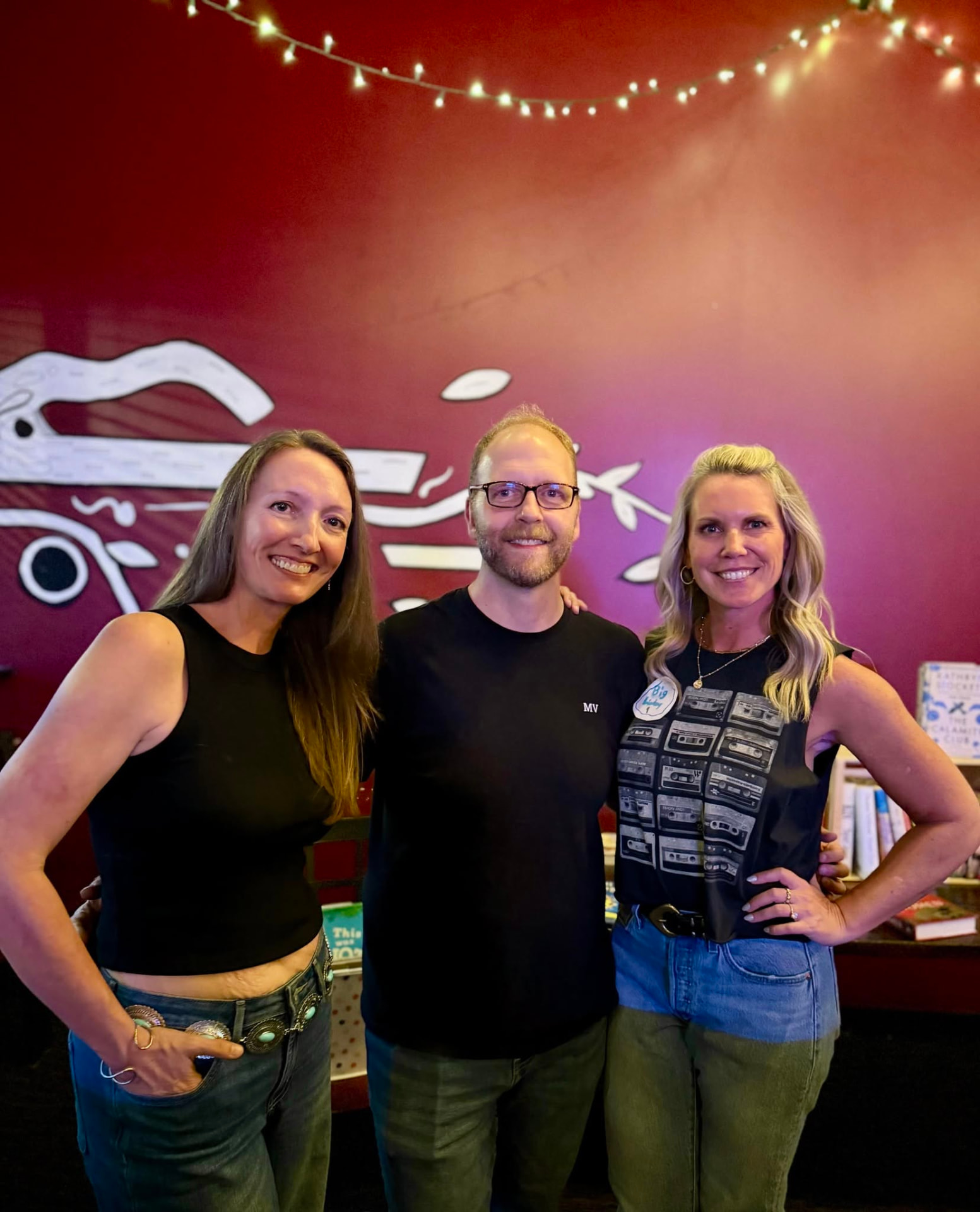 The three members of Midnight Vinyl standing together